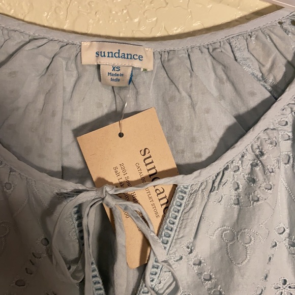 Sundance Dresses Nwt Sundance Dress Misty Blue Eyelet Lace Cotton